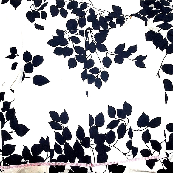 Ann Taylor LOFT Black and White w/Light Pink Summer Floral Shift Dress Size 6 - Picture 7 of 14